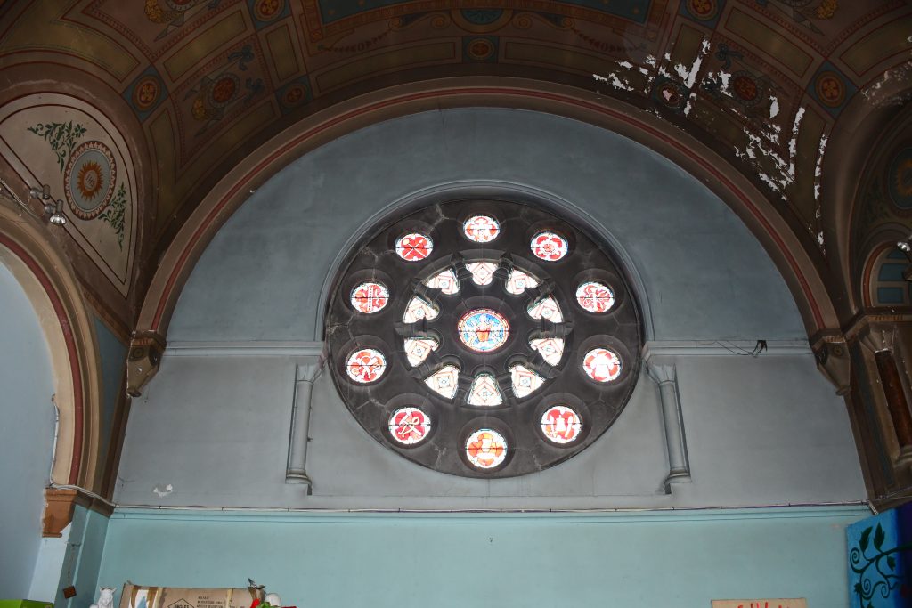 Interior View of Rose Window