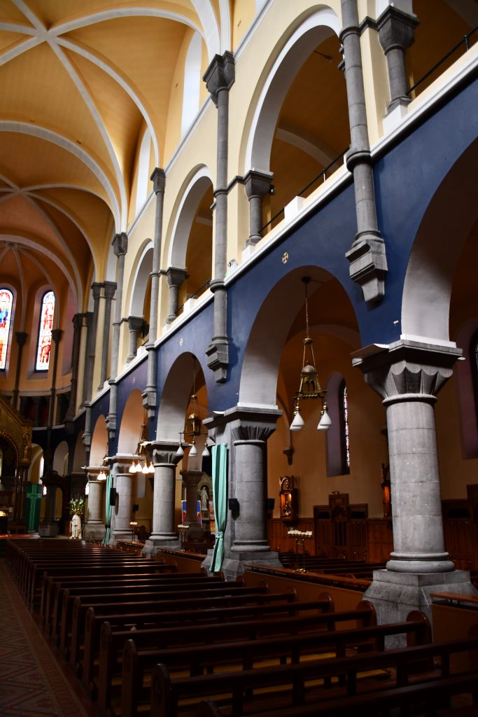 Sligo Cathedral. Interior. Showing Arches and Galleries.